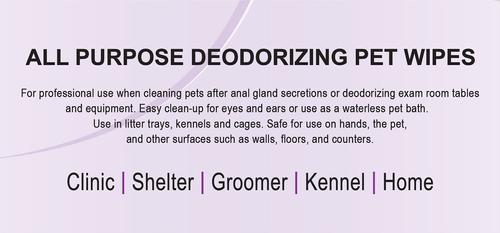 Show full view: Thornell A.O.E. Animal Odor Eliminator Wipes, 80 count slide 2 of 4