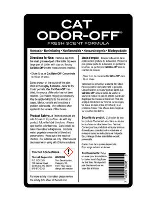 Show full view: Thornell Cat Odor-Off Fresh Scent Concentrate, 16-fl oz bottle slide 3 of 4