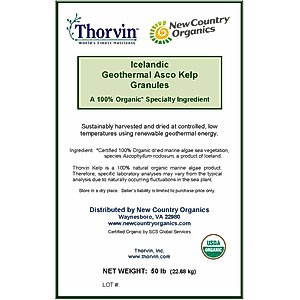 Thorvin Kelp Farm Animal Feed, 50-lb bag