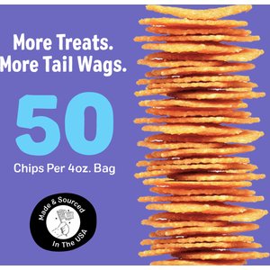 Three Dog Bakery Bark'N Crunch! Chicken Chips Dehydrated Dog Treats, 8-oz bag