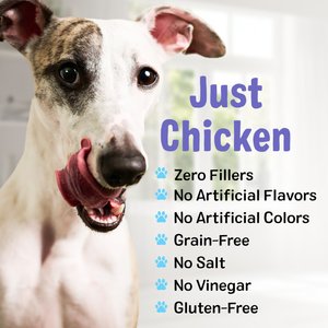 Three Dog Bakery Bark'N Crunch! Chicken Chips Dehydrated Dog Treats, 8-oz bag