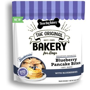 Three Dog Bakery Blueberry Pancake Soft Baked Dog Treats, 25-oz bag
