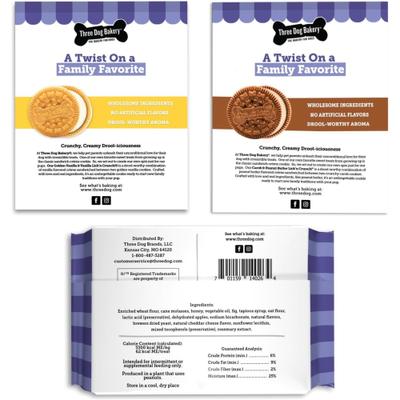 Show full view: Three Dog Bakery Classic Cookies Variety Pack Dog Treats, 36-oz pack slide 4 of 6