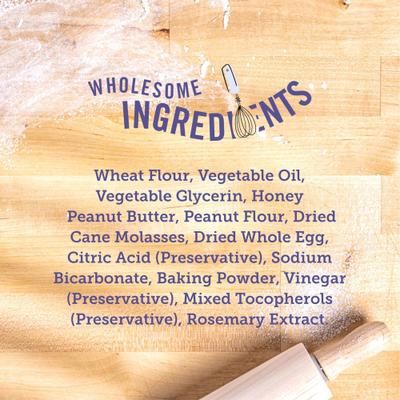 Show full view: Three Dog Bakery Peanut Butter Honey Bites Soft & Chewy Dog Treats, 20-oz bag slide 6 of 7