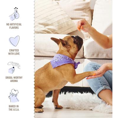 Show full view: Three Dog Bakery Savory Woofers Grain-Free Turkey & Cranberry Dog Treats, 25-oz bag slide 5 of 8