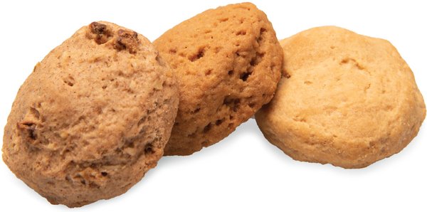 Show full view: Three Dog Bakery Soft Baked AssortMutt Trio, Oat, PB, & Vanilla Dog Treats, 3-lb bag slide 4 of 5