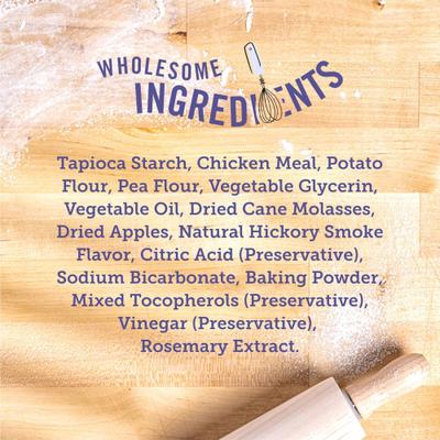 Show full view: Three Dog Bakery Soft Baked Savory Woofers Chicken & Apple Dog Treats, 25-oz bag slide 6 of 8