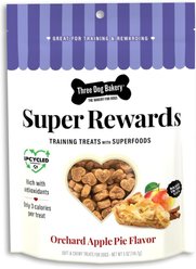 Three Dog Bakery Super Rewards Training Treats Orchard Apple Pie Dog Treats, 5-oz bag