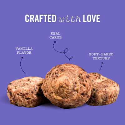 Show full view: Three Dog Bakery Swirly Paws Carob & Vanilla Soft & Chewy Dog Treats, 20-oz bag slide 5 of 9