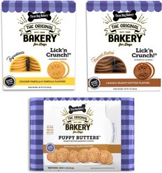 Three Dog Bakery Variety Pack Sandwich Cookie Dog Treats, 37.8-oz pack