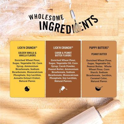 Show full view: Three Dog Bakery Variety Pack Sandwich Cookie Dog Treats, 37.8-oz pack slide 6 of 7