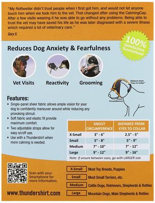 Show full view: ThunderCap Calming Cap for Dogs, Medium slide 4 of 6