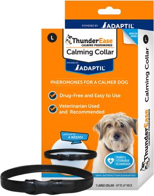 Show full view: ThunderEase Calming Collar + Diffuser for Dogs, Large, up to 24-in neck slide 2 of 10