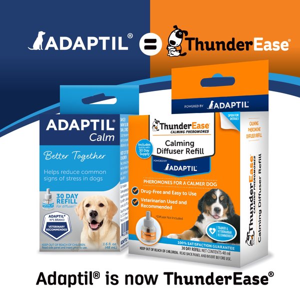 Show full view: ThunderEase Powered by ADAPTIL Calming Pheromone Diffuser Refill for Dogs, 30 day, 1 count slide 2 of 10