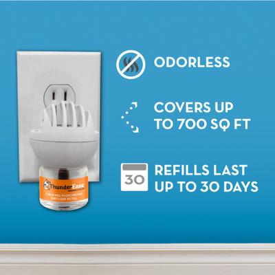 Show full view: ThunderEase Powered by ADAPTIL Calming Pheromone Diffuser Refill for Dogs, 60 day, 2 count slide 8 of 11