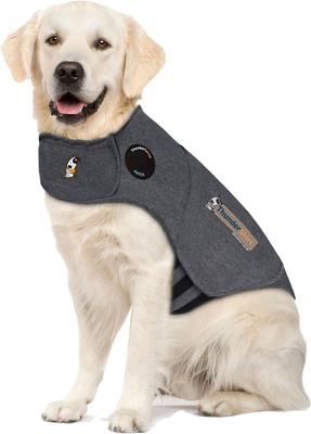 Show full view: ThunderShirt Classic Anxiety & Calming Vest, Heather Grey, X-Large + ThunderWunders Melatonin Dog Chews slide 2 of 10