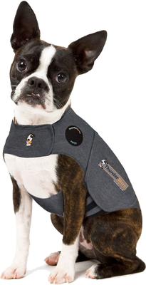 Show full view: ThunderShirt Classic Anxiety & Calming Vest, Heather Grey, X-Small + ThunderWunders Melatonin Dog Chews slide 2 of 10