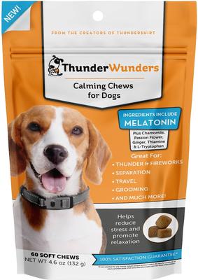 Show full view: ThunderShirt Classic Anxiety & Calming Vest, Heather Grey, X-Small + ThunderWunders Melatonin Dog Chews slide 6 of 10