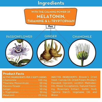 Show full view: ThunderShirt Classic Anxiety & Calming Vest, Heather Grey, X-Small + ThunderWunders Melatonin Dog Chews slide 8 of 10