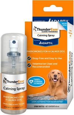 Show full view: ThunderShirt Classic Anxiety & Calming Vest, Heather Grey, XX-Large + ThunderEase Pheromone Spray for Dogs slide 6 of 10
