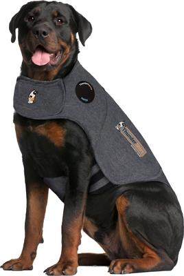 Show full view: ThunderShirt Classic Anxiety & Calming Vest, Heather Grey, XX-Large + ThunderWunders Hemp Dog Chews slide 2 of 10