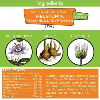 Show full view: ThunderShirt Classic Anxiety & Calming Vest, Heather Grey, XX-Large + ThunderWunders Hemp Dog Chews slide 8 of 10