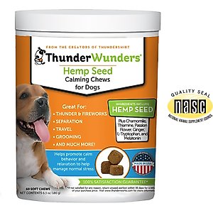 ThunderWunders Hemp Calming Dog Chews, 60 Count