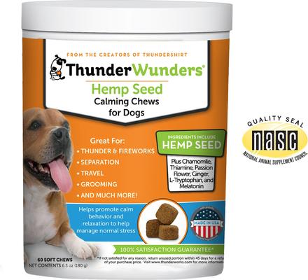 Show full view: ThunderWunders Hemp Calming Dog Chews, 60 Count slide 10 of 12