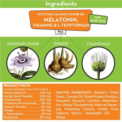 Show full view: ThunderWunders Hemp Calming Dog Chews, 60 Count slide 6 of 12