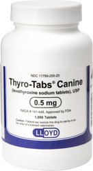 Thyro-Tabs (Levothyroxine Sodium) Tablets, 0.5-mg, 1 tablet
