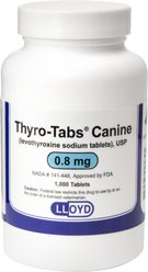 Thyro-Tabs (Levothyroxine Sodium) Tablets, 0.8-mg, 120 tablets