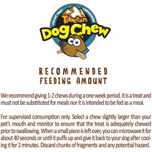 Tibetan Dog Chew Jumbo Breed Grain-Free Dog Treats, 2-lb bag