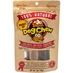 Tibetan Dog Chew Large Breed Grain-Free Dog Treats, 7-oz pouch