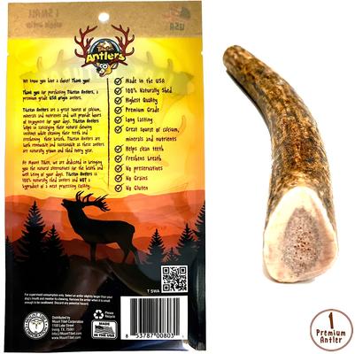 Show full view: Tibetan Dog Chew Whole Antler Grain-Free Dog Treat, 1 count, Small slide 3 of 7