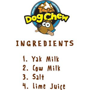 Tibetan Dog Chew X-Large Breed Grain-Free Dog Treats, 2-lb box