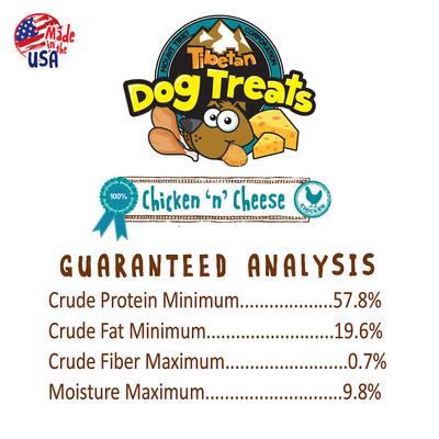 Show full view: Tibetan Dog Treats Chicken 'n' Cheese Grain-Free Dehydrated Dog Treats, 3.5-oz pouch slide 7 of 8