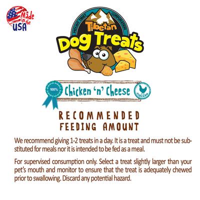Show full view: Tibetan Dog Treats Chicken 'n' Cheese Grain-Free Dehydrated Dog Treats, 3.5-oz pouch slide 8 of 8