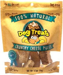Tibetan Dog Treats Crunchy Cheese Puffs Grain-Free Dog Treats, 3.5-oz pouch