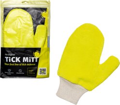TiCK MiTT Microfiber Tick Remover for Dogs & Cats, Yellow