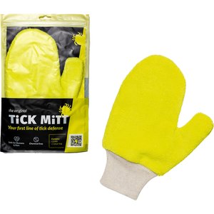 TiCK MiTT Microfiber Tick Remover for Dogs & Cats, Yellow