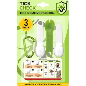 TickCheck Remover Spoon with Tick ID Card, 3-pack