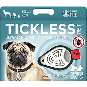 Tickless Pet Ultrasonic Tick & Flea Repellent, Beige