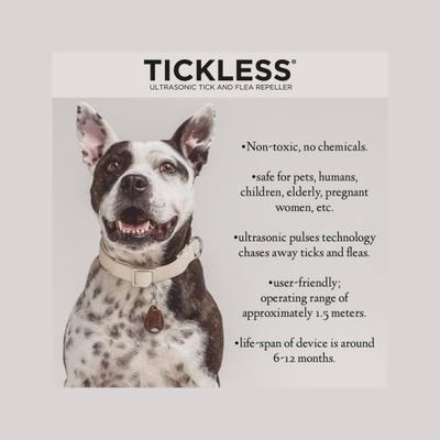 Show full view: Tickless Pet Ultrasonic Tick & Flea Repellent, Black slide 6 of 7