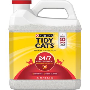 Tidy Cats 24/7 Performance Odor Control Scented Clumping Cat Litter, 14-lb jug