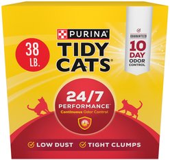 Tidy Cats 24/7 Performance Odor Control Scented Clumping Cat Litter, 38-lb box