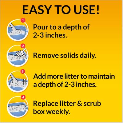 Show full view: Tidy Cats 24/7 Performance Scented Non-Clumping Clay Cat Litter, 40-lb bag, bundle of 4 slide 8 of 12