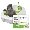 Tidy Cats Breeze Cat Litter Box System, Unscented Cat Litter Pads