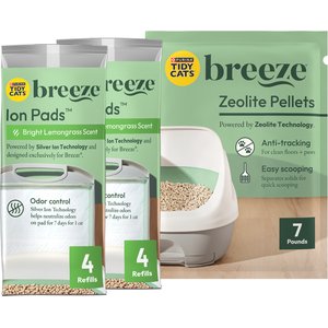 Tidy Cats Breeze Cat Pads & Litter Pellets Bundle Pack, 7.91-lb box