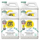 Tidy Cats Free & Clean Lightweight Unscented Clumping Clay Cat Litter, 8.5-lb jug, bundle of 4