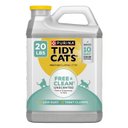 Tidy Cats Free & Clean Unscented Clumping Clay Cat Litter, 20-lb jug, case of 2